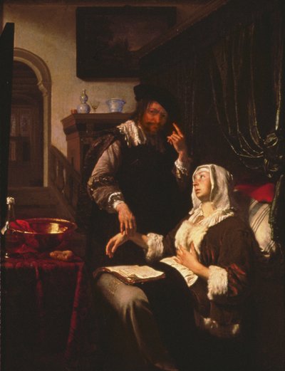 La visite du docteur - Frans van Mieris